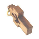 Cruz de Paloma del Espíritu Santo de Madera de Olivo con láser (8cm o 3.15" de largo)