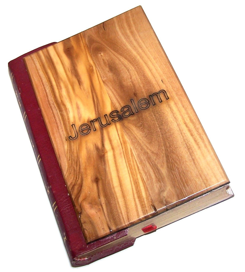 Olive Wood Millennium Bible with 'Incense' ~ Red-letter King James Version of the Old and the New Testament