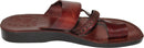 Sandalias/deslizadores de cuero/bordadas de Jesús bíblico para hombres/mujeres del Mercado de Tierra Santa de Jerusalén (Estilo Elías)