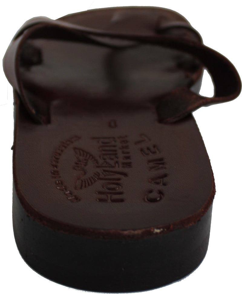 Holy Land Market Men/Women Biblical Jesus Leather Sandals/Slides From Jerusalem (Paul  Style I)