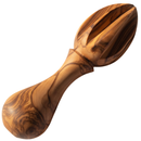 Lemon Juicer/Citrus Reamer carved in hard olive wood from Bethlehem (5.5 Inches) - Asfour Outlet Trademark