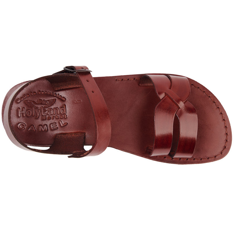 Holy Land Market Unisex Adults/Children Genuine Leather Biblical Sandals/Flip Flops/Slides/Slippers (Jesus - Yashua) Yousef Style