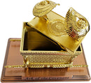 Holy Land Market The Ark of The Covenant Gold Plated (Small, Ark and Contents) With Special Explanation Card for Ark and Contents