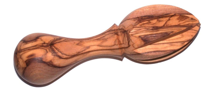 Lemon Juicer/Citrus Reamer carved in hard olive wood from Bethlehem (5.5 Inches) - Asfour Outlet Trademark