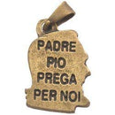 Padre Pio medal - Small - Bronze (1.7cm-0.67")