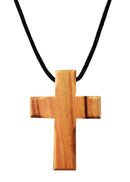 Olive Wood Cross Pendant (1.5 inches Height)