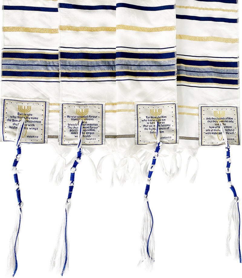 HolyLandMarket Mens Messianic Shawl/Tallit - The Messiah Tallit