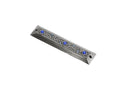 Holy Land Market Pewter with Blue Stones Jeweled Mezuzah (3.5 Inches with Scroll)