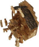 Holy Land Market Olive Wood Miniature Set with Stable 12 Pieces