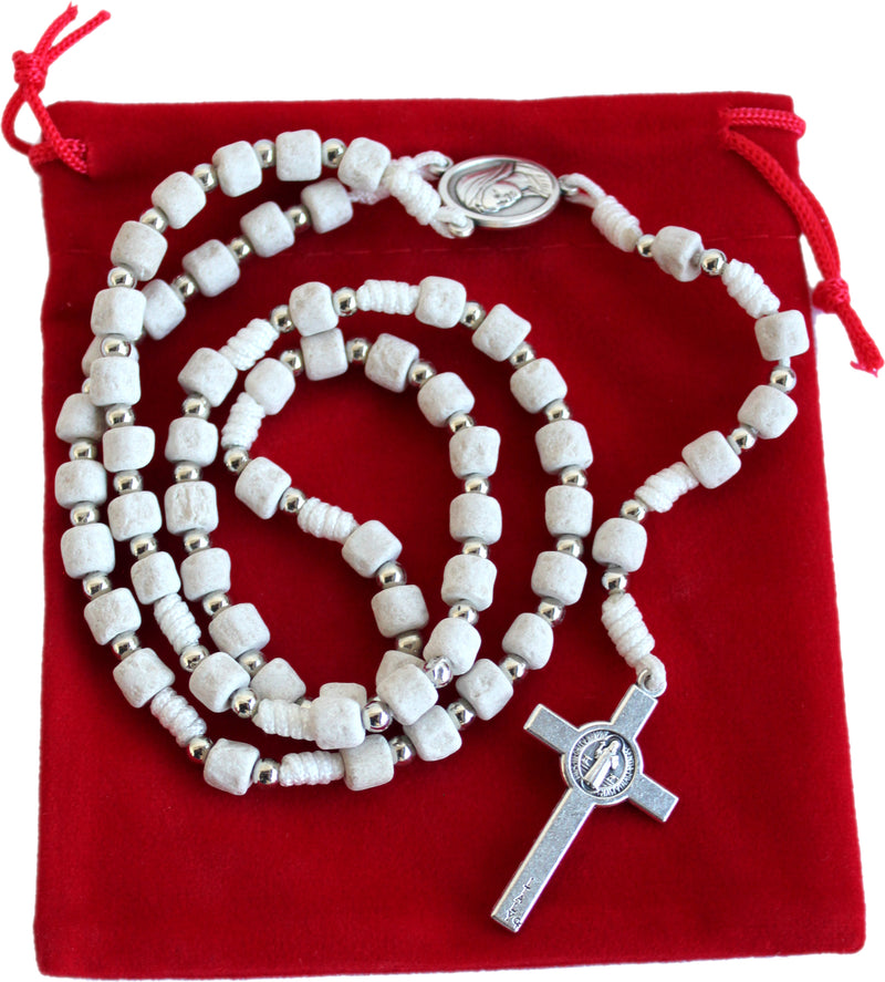 MEDJUGORJE - Rosary made from Apparation hill stones directly from MEDUGORJE. (20 inches long) - Necklace