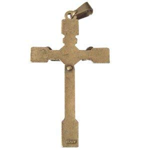 Rosary Roses crucifix - Bronze (5x2.7cm-2x1.1")