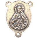 Sagrado Corazón con centro de Nuestra Señora de los Dolores - Peltre (2.3 cm-0.9")