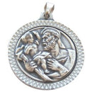 St. Anthony / St. Christopher- Pewter medal(3.2cm-1.3" diameter)