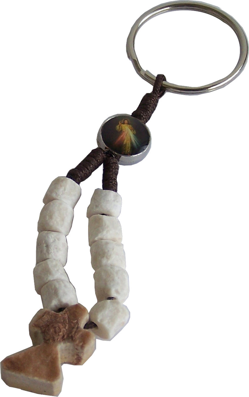 MEDJUGORJE - Rosary chaplet made from Apparation hill stones.