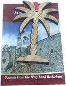 Decoración colgante de madera/Adorno navideño - Palma tallada a mano (7.5 cm o 3 pulgadas)