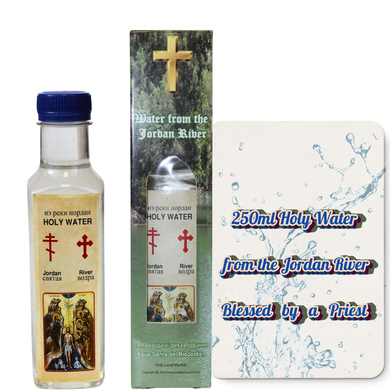 Authentic Jordan River Holy Water Blessed by a Priest – Sacred Catholic Baptism Water for Prayer, Blessings & Spiritual Protection