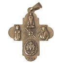 Cruz del Espíritu Santo - Bronce (2.3x2.6 cm-0.9x1")