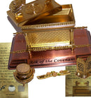 Holy Land Market The Ark of The Covenant Gold Plated (Small, Ark and Contents) With Special Explanation Card for Ark and Contents