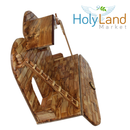 Conjunto de Natividad de corona de madera de olivo
