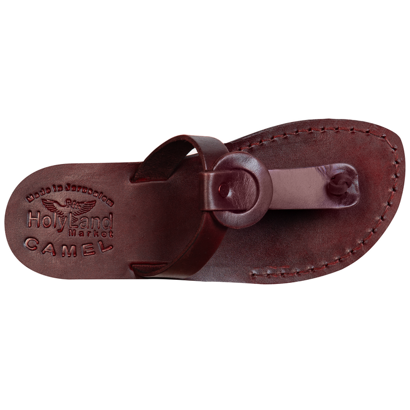 Holy Land Market Unisex Adults/Children Genuine Leather Biblical Sandals/Flip Flops/Slides/Slippers (Jesus - Yashua) Shepherd's Field Style IV
