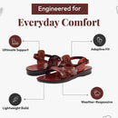 Sandalias/Chanclas Bíblicas de Jesús de Cuero para Hombres/Mujeres del Mercado de Tierra Santa (Estilo Yashua II)
