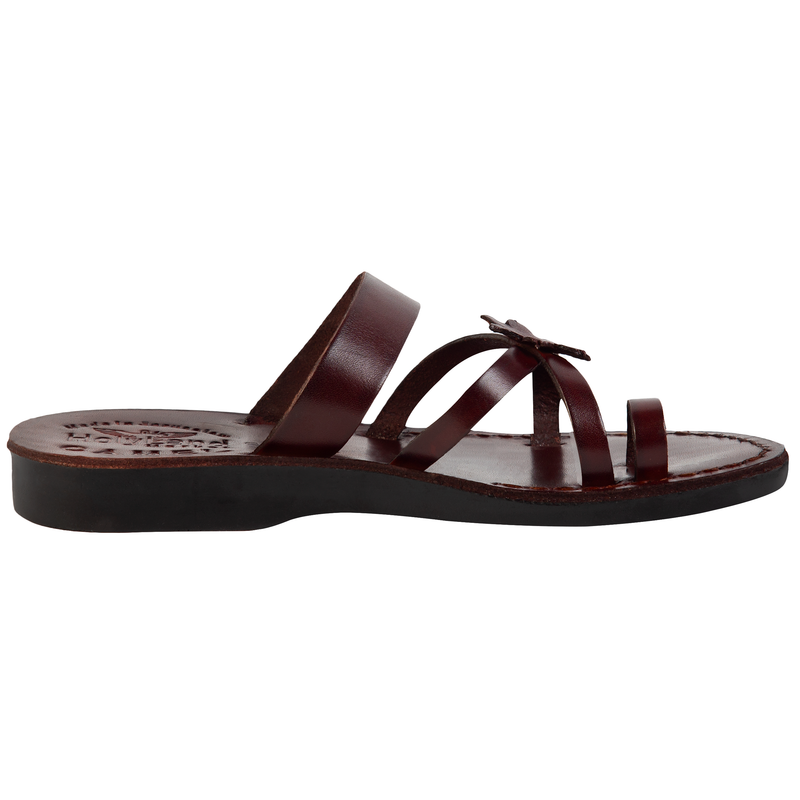 Holy Land Market Men/Women Biblical Jesus Leather Sandals/Slides From Jerusalem (Galilee Style)