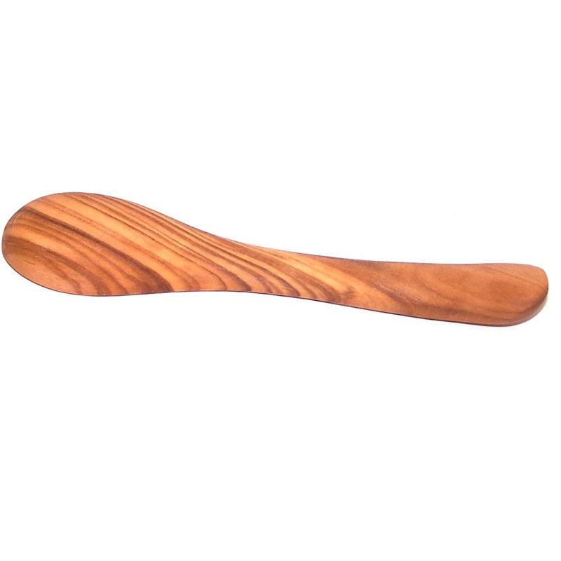 Hand Carved Olive Wood Mustard/Salt/Pepper or Spices Spoon - (5 Inches) - Asfour Outlet Trademark