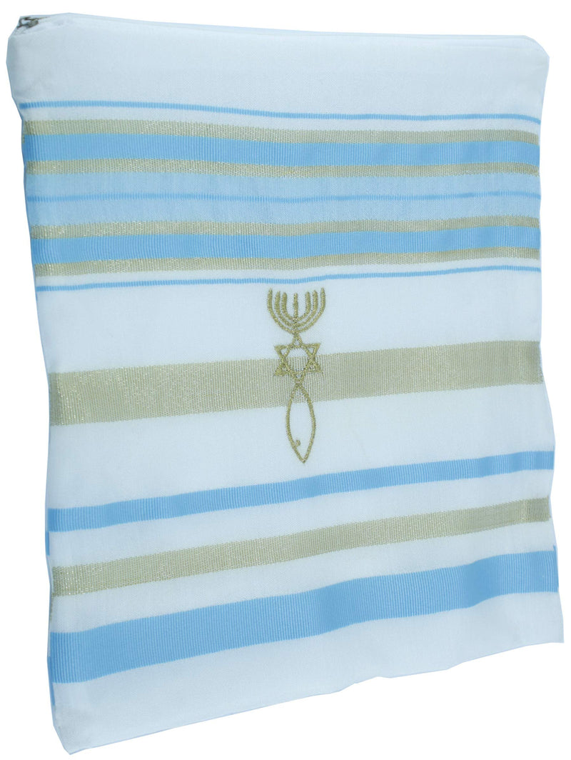 New Covenant Prayer Shawl Tallit English/Hebrew with Matching Case