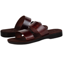 Sandalias/slides de cuero/ante bíblicas para hombres/mujeres de Jerusalén del Mercado de Tierra Santa (Estilo I)