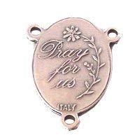 Saint Jude Center - Impossible or Desperate Causes Saint Pewter Rosary triang.