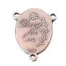 Saint Jude Center - Impossible or Desperate Causes Saint Pewter Rosary triang.