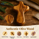 Holy Land Market Small Olive Wood Pocket / Holding Crosses With Certificates (2.5 Inches).