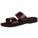 Sandalias/slides de cuero/ante bíblicas para hombres/mujeres de Jerusalén del Mercado de Tierra Santa (Estilo I)