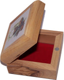 Caja de Primera Comunión del Mercado de Tierra Santa - Caja de rosario - Madera de olivo de Belén