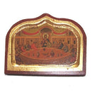 Holy Land Market Last Supper Icon with Sheets of Gold (Lithography)