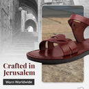 Holy Land Market Men/Women Biblical Jesus Leather Sandals/Slides From Jerusalem (Yousef Style)