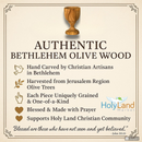 Holy Land Market Communion Wine Cup - Olive Wood-MED (3 inches tall). Great details and work on each.