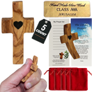 Crucifijo de 14 estaciones de madera de olivo - 18 cm O 7 pulgadas