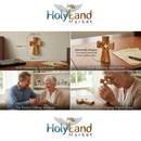 Wooden Pocket Cross - Bethlehem Olive Wood - 3-in-1 Design: Standing, Hanging, or Holding - Hand-Carved Silhouette - Includes Velvet Pouch, Prayer Card, & Certificate ( 4.2 Inches )