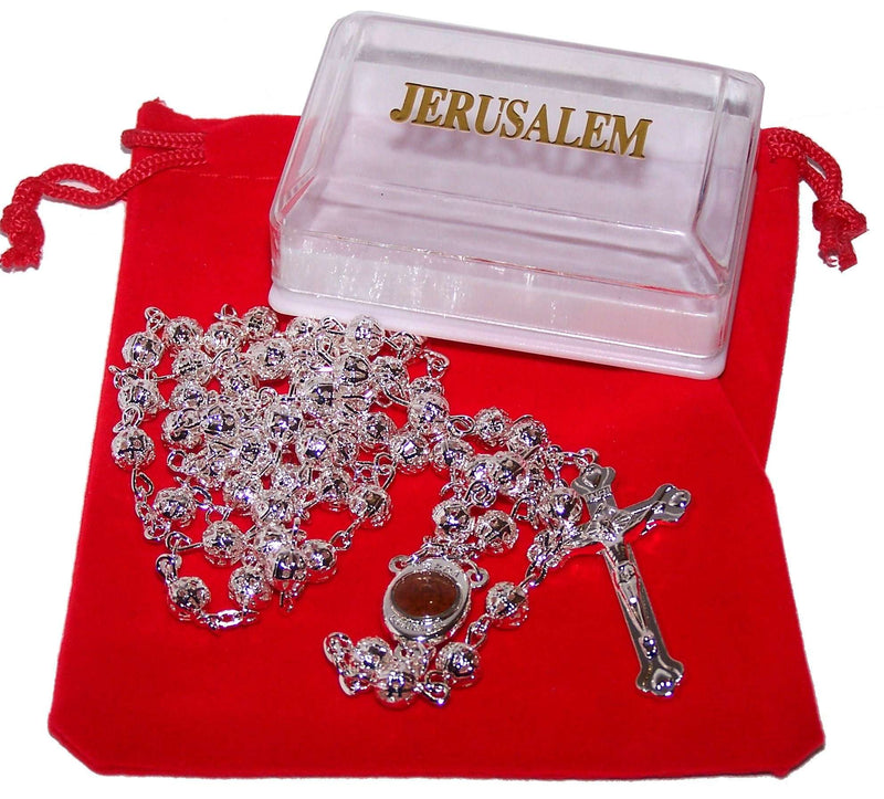 Rosary/Necklace with Velvet Bag