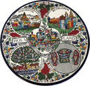 Holy Land Market Ceramic Plate with Holy Land Motif Theme - Tree of Life ( 10.5 Inches - 26 cm )