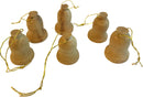 Adornos de madera de olivo hechos a mano de la Tierra Santa - Campanas colgantes para árbol - Adornos de árbol de Navidad de la Tierra Santa