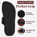 Holy Land Market Men/Women Biblical Jesus Leather Sandals/Slides From Jerusalem (Bethlehem Black)