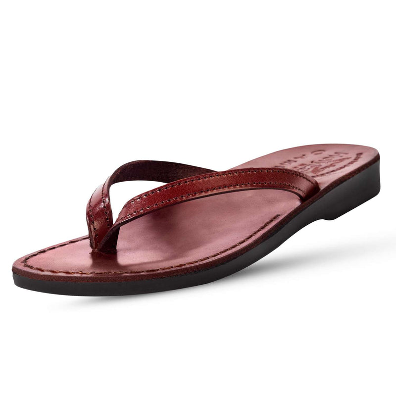 Mercado Tierra Santa Sandalias/Deslizadores de cuero bíblicos para hombres/mujeres de Jesús desde Jerusalén (Estilo Jericó)