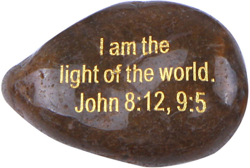 The Seven I AM Statements in John Engraved in Gold on River Stones from The Holy Land