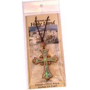 Jerusalem Cross Olivewood with Mother of Pearls (60cm / 23.5 inches, Cross is 5cm or 2 inches)