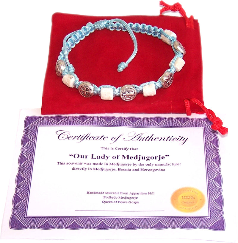 MEDJUGORJE - Chaplet - Bracelet from Apparation hill stones.