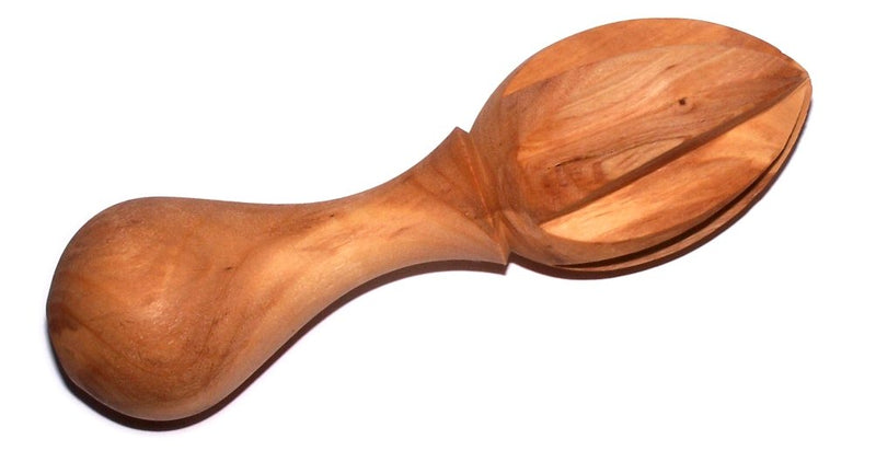 Lemon Juicer/Citrus Reamer carved in hard olive wood from Bethlehem (5.5 Inches) - Asfour Outlet Trademark