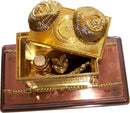 Holy Land Market The Ark of The Covenant Gold Plated (Small, Ark and Contents) With Special Explanation Card for Ark and Contents