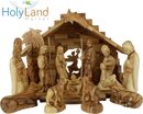 Conjunto de nacimiento de Holy Land Market - Conjunto de nacimiento de madera de olivo